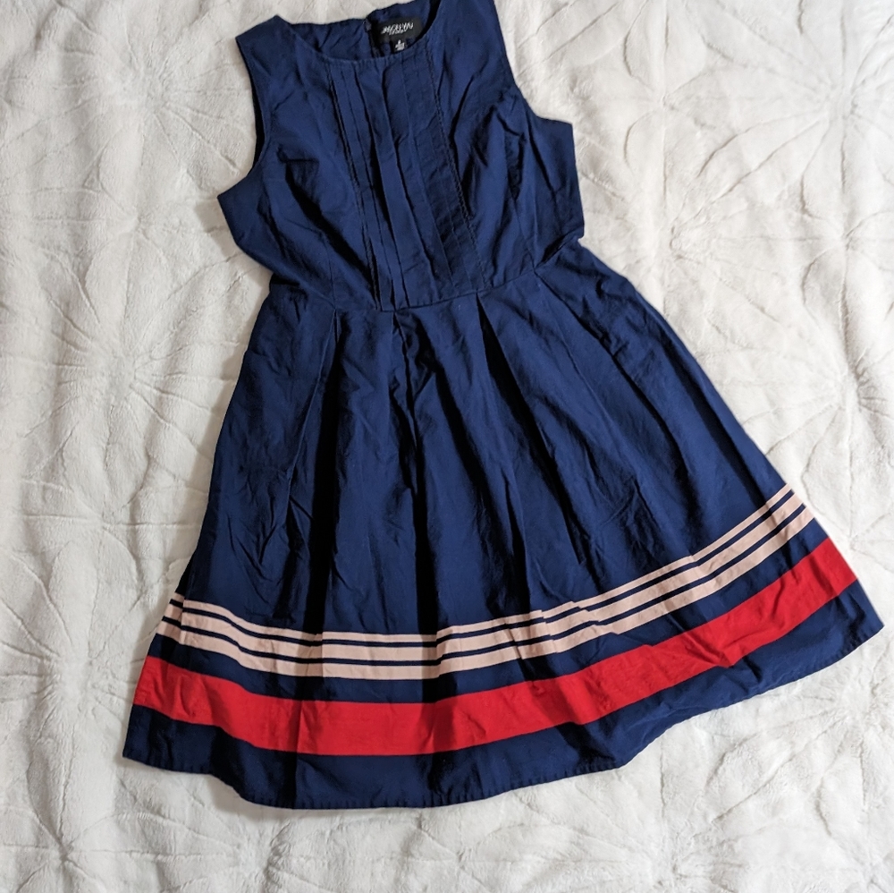 Jason Wu Navy color block dress size 8 womens
